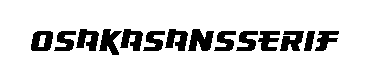 Osaka-Sans Serif字体