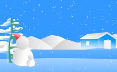 下雪flash动画效果素材