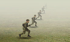 士兵跑步练习flash动画
