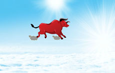 红牛在云上奔跑flash动画