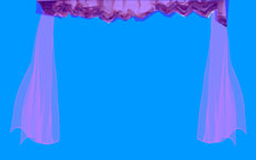紫色飘动的蚊帐flash动画