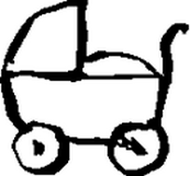 婴儿车矢量图下载