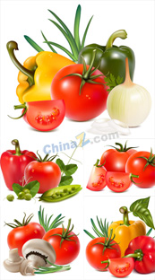 美食蔬菜水果矢量图下载