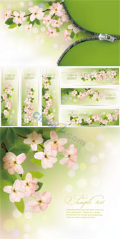 春节花卉背景模板素材