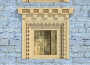 藏式窗户3D模型图片