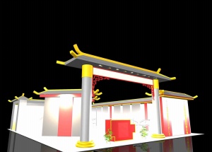 3D中国风展厅设计