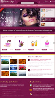 女性化妆用品网页模板