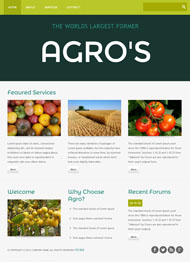 农业种植CSS3网站模板