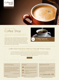 html5咖啡店主题模版