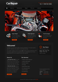发动机维修企业网站模板