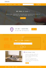 橙色设计公司网站模板