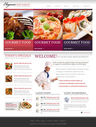 特色菜品展示美食网站模板