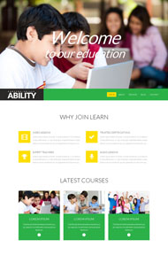 学校教育机构网页模板