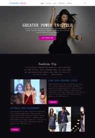 模特服装展企业网站模板