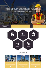 建筑施工工业网站模板