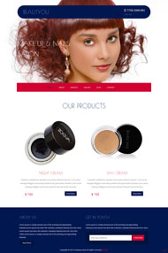 化妆美容美发美甲网站模板