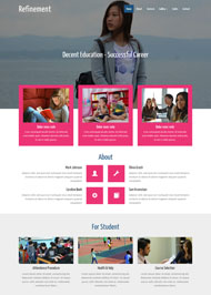 中国教学教育网站模板