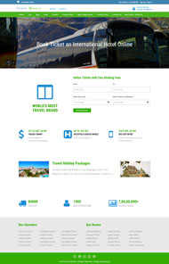 HTML5绿色清爽旅游模板