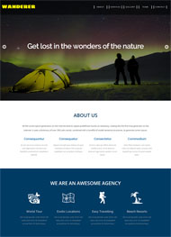 露营户外旅游网页模板