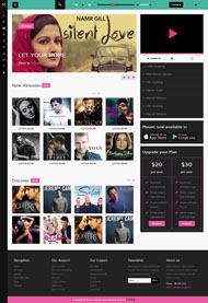 CSS3音乐唱片网站模板