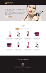 HTML5化妆品电商网站模板