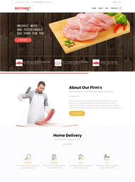 肉制品销售企业网站模板