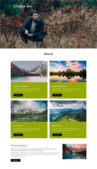 风景图片拍摄网站模板