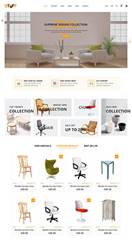 北欧实木家具公司网站模板