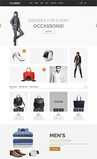 时尚箱包电子商务网站模板