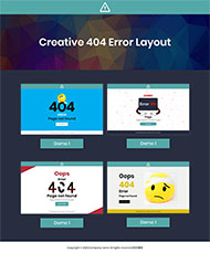 4款个性404错误页模板
