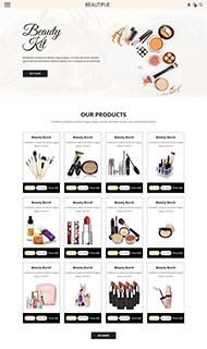胭脂水粉化妆品网站模板