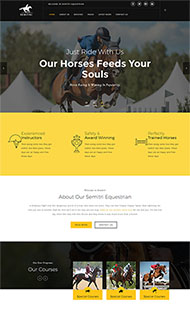 骑马马术夏令营网站模板