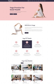 普拉提瑜伽馆网站模板