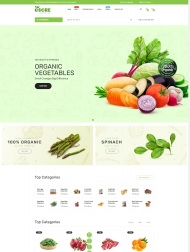 HTML有机食品在线商城网站模板