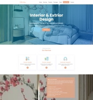 室内室外设计服务公司网站模板