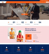 HTML5工程建筑工业服务公司网站模板