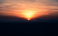 黄昏天空日落景观图片