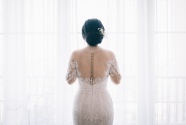 新娘婚纱背影图片