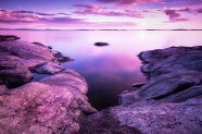 紫色唯美非主流湖泊图片
