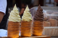 巧克力甜筒冰淇淋图片