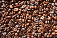 棕色饱满咖啡豆图片