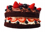 巧克力草莓夹心蛋糕图片