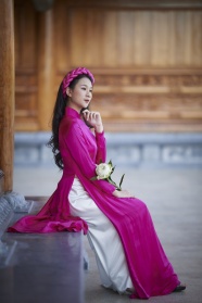 亚洲越南奥黛旗袍美女写真图片