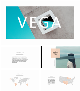 极简时尚产品市场宣传PPT模板