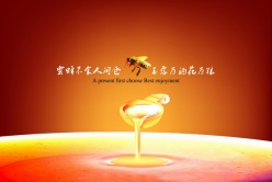 蜂蜜宣传海报设计PSD