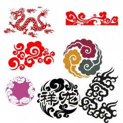 中国传统花纹矢量图案