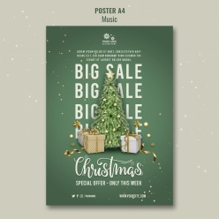 圣诞节商场促销海报设计