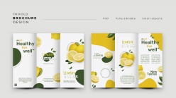 水果柠檬宣传册模板
