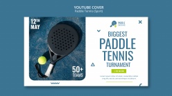 网球运动PSD宣传横幅模板