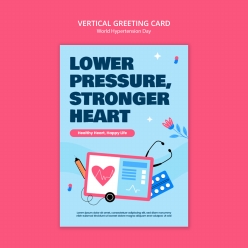 世界高血压日PSD海报模板设计